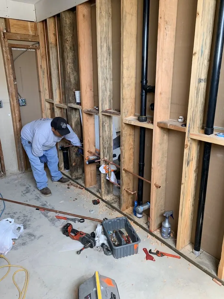 Commercial rough-in plumbing for Water Heater Replacement in Keyland Woods